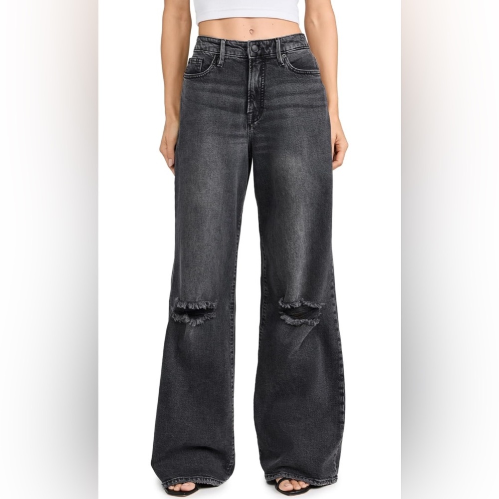 NWT Good American Women's Good Ease Relaxed Jeans